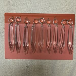 Elegant Clear Crystal Prism Set Of Nine